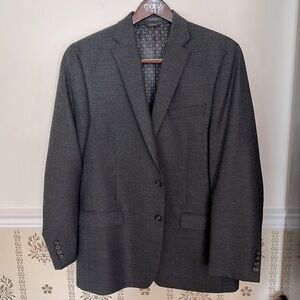 Lauren Ralph Lauren Men’s Sport Coat Jacket Macys 44L Classic Regular Fit Gray